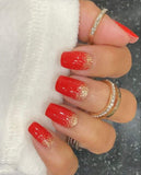 Red Hot Glam Nail Wraps