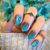 Glowing Waters Nail Wraps