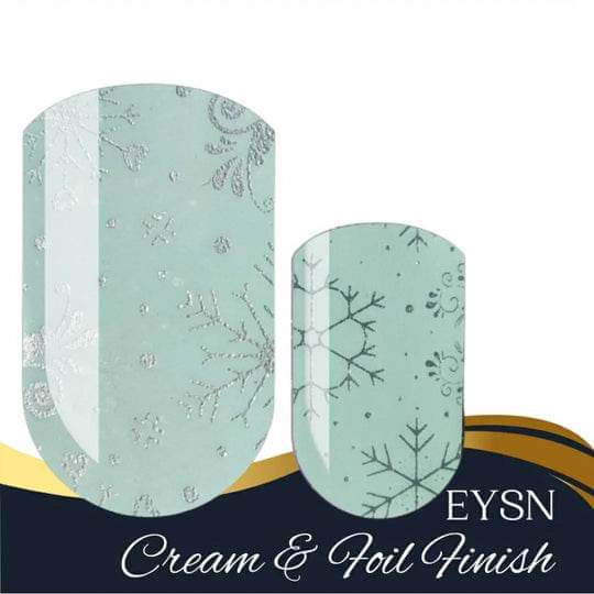 Minted Frost Nail Wraps