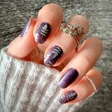 Silver Midnight Nail Wraps