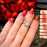 Red Glitter Dust Nail Wraps