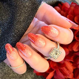 Red Glitter Dust Nail Wraps