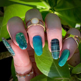 St. Pattys Day Plaid Nail Wraps Stylish