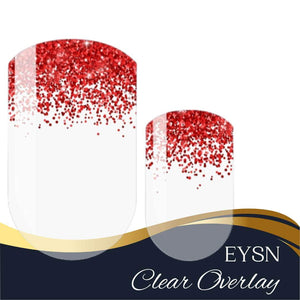 Red Glitter Dust Nail Wraps