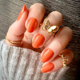 Süße Orange Nagelfolien