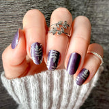 Silver Midnight Nail Wraps