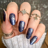 Blue Christmas Nail Wraps