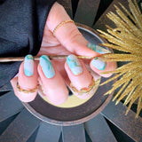 Turquois Marble Nail Wraps Stylish