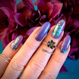 Aqua Blooms Nail Wraps (Designer Series) Holiday Spirit