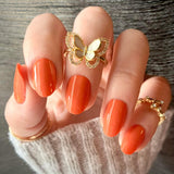 Süße Orange Nagelfolien