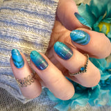 Glowing Waters Nail Wraps