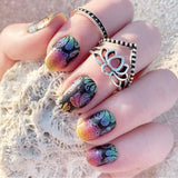 Sunset Nail Wraps (Glitter) Stylish