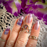 Purple Marble Nail Wraps (Shimmer) Stylish