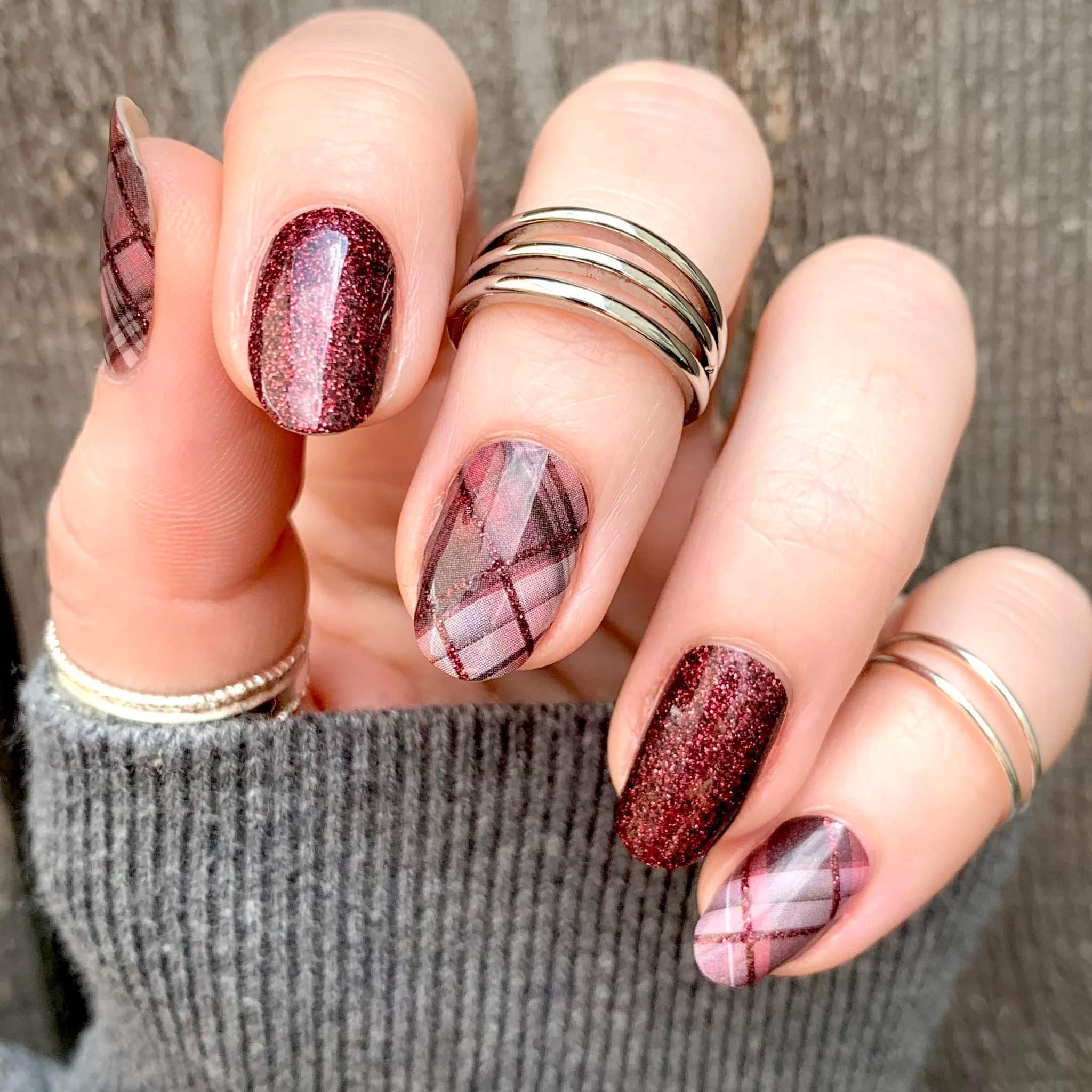 Fall for Plaid Design, ManiCURE Real Nail Polish Strips, Dry Nail Poli – ManiCURE  Nail Polish