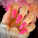 Neon Pink Nail Wraps Stylish