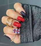 Plaid About the Holidays Glitter Nail Wraps