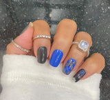 Winter Blues Nail Wraps