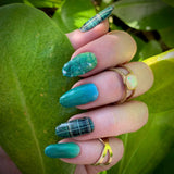 St. Pattys Day Plaid Nail Wraps Stylish
