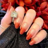 Red Glitter Dust Nail Wraps