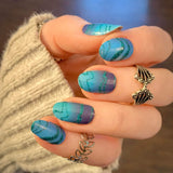 Glowing Waters Nail Wraps