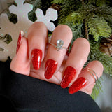 Lady In Red Nail Wraps (Glitter) Stylish