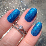 Sapphire Sky Nail Wraps