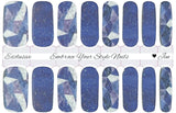 Cobalt Crystals Nail Wraps