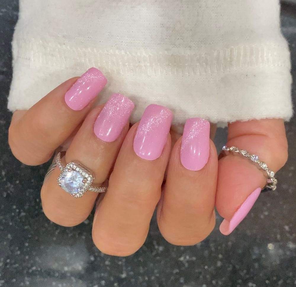 Gel nails light pink online