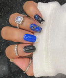 Winter Blues Nail Wraps