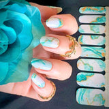 Turquois Marble Nail Wraps Stylish