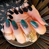 Emerald Elegance Nail Wraps