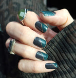 Emerald Elegance Nail Wraps