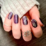 Silver Midnight Nail Wraps
