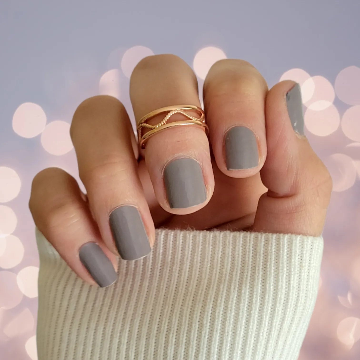 Embrace Your Style Nails Dolphin Gray Nail Wraps
