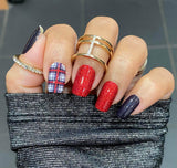 Plaid About the Holidays Glitter Nail Wraps