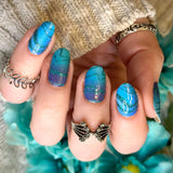 Glowing Waters Nail Wraps