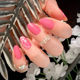 Pink Flowers Nail Wraps Stylish