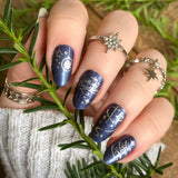 Blue Christmas Nail Wraps