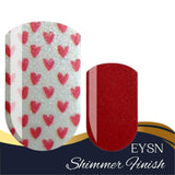 Shimmery Hearts Nail Wraps