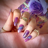 Orchid Crush Nail Wraps (Sheer) Stylish