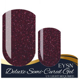 Sparkling Bordeaux Deluxe Semi-Cured Gel Nail Strips