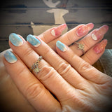 Fire & Ice Nail Wraps (Glitter) Luxurious