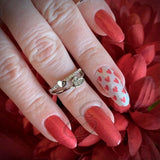 Shimmery Hearts Nail Wraps Stylish