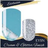 Turquoise Glitz  Nail Wraps