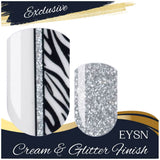 Zebra Glam Nail Wraps